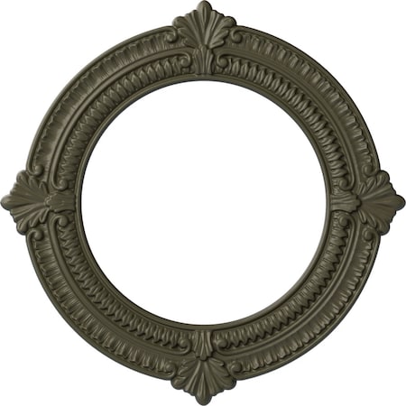 Ekena Millwork Benson Ceiling Medallion (Fits Canopies up to 8"), Hnd-Painted Witch Hazel, 13 1/8"OD x 8"ID x 5/8"P CM13BNWHF